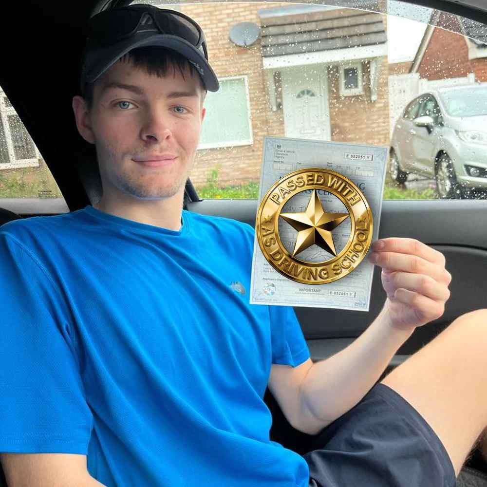 Passed with Us: Driving Lessons Bromborough, lessons for beginners, package deals, qualified instructors, and high pass rate. Book now for results.