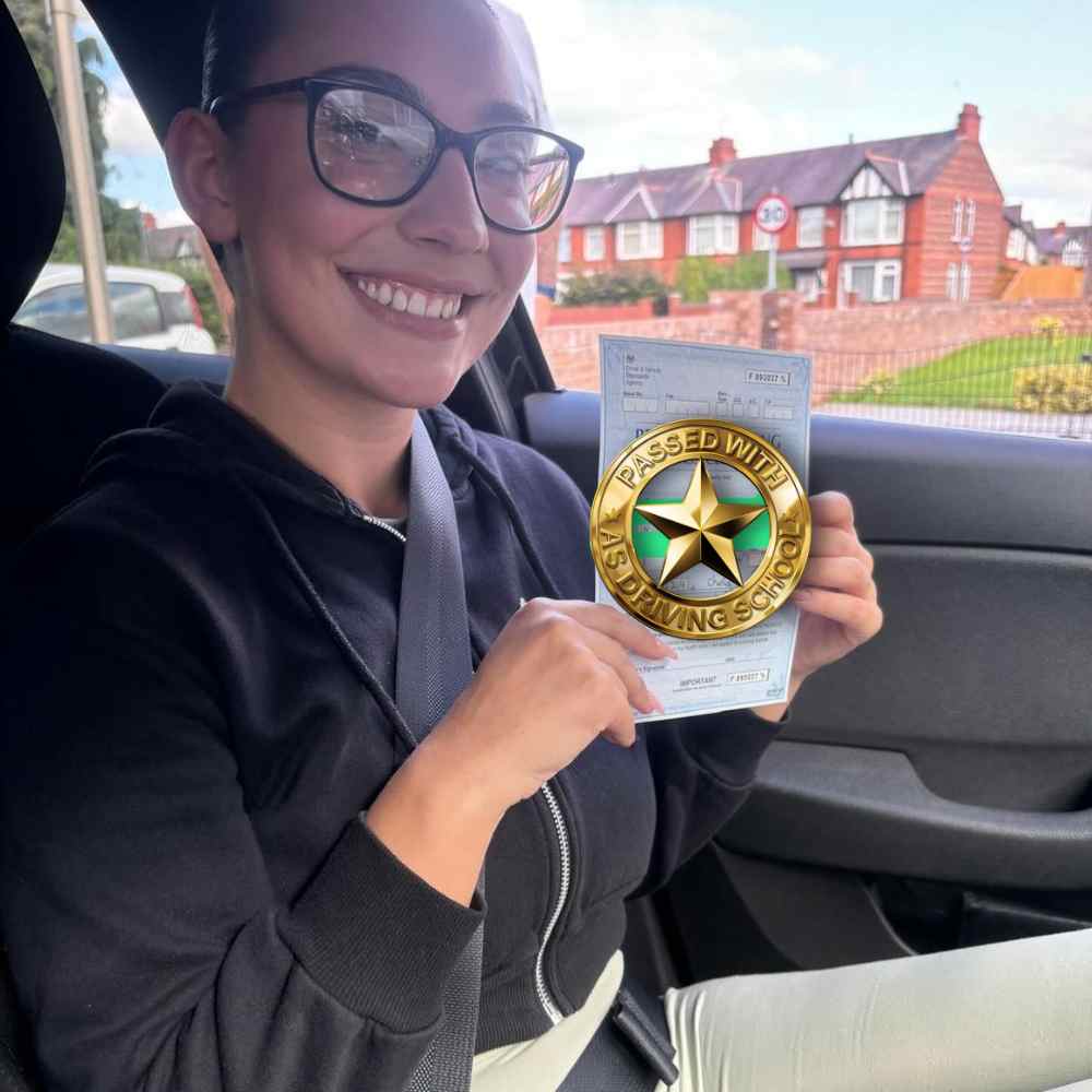 Passed with Us—Driving Lessons Bromborough: driving instructors, fully trained tutors, package deals, and high pass rate. Book now and pass your test.