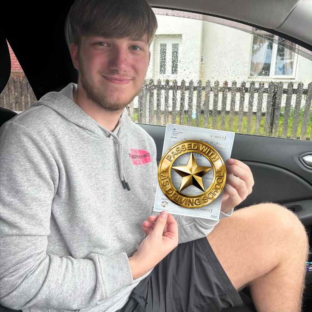Passed with Us: Driving Lessons Bromborough, lessons for beginners, high pass rate, package deals, and qualified instructors. Book now for success.